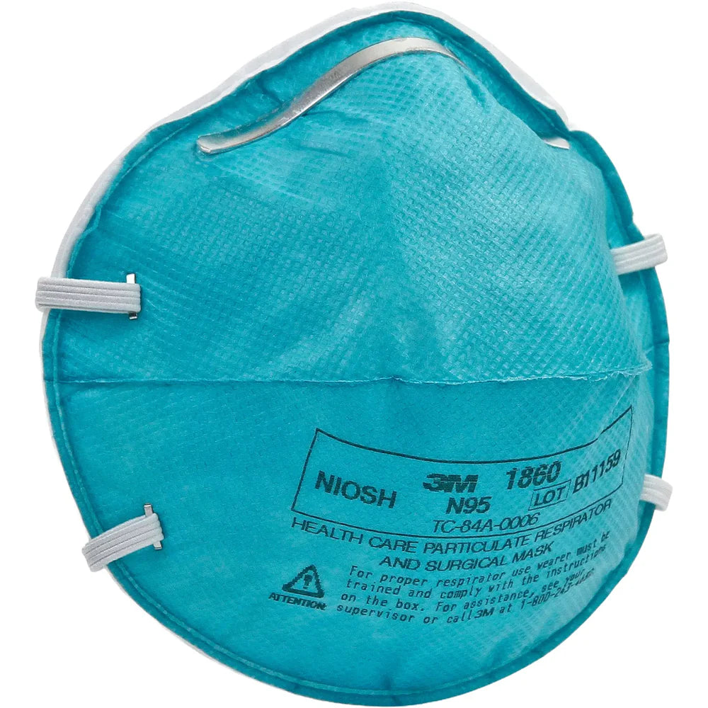 3M™ Health Care Particulate Respirator and Surgical Mask 1860 (N95) Case of 120 Masks