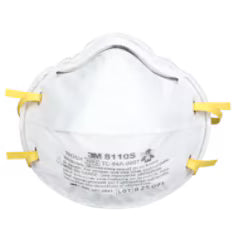 3M™ 8110S Small N95 Particulate Respirator Mask- NIOSH Approved (N95) Case of 160 Masks