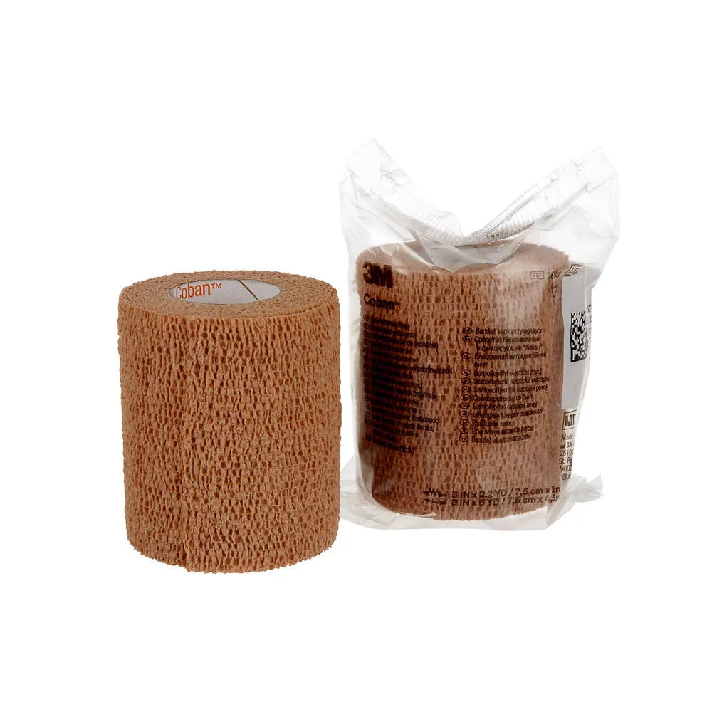 Coban™ Self-Adherent Wrap, 3 in x 5 yd, tan (3M / Solventum 1583)