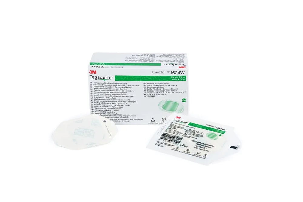 Tegaderm™ Transparent Film Dressing, 2-3/8 x 2-3/4 in (3M / Solventum 1624W)