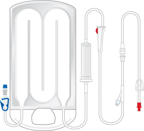 Ranger™ blood/fluid warming standard flow set w/ extension. 44 mL prime, needleless injection port (3M / Solventum 24250)