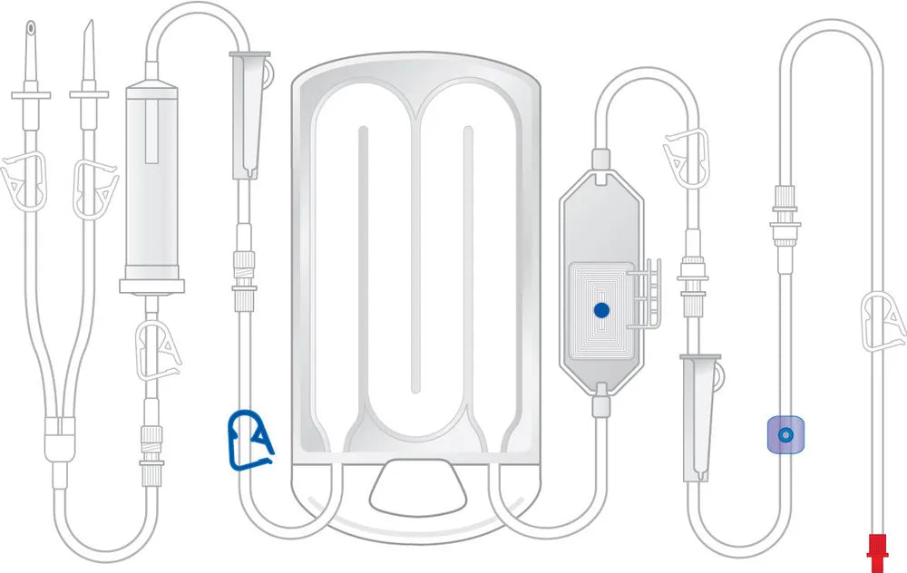 Ranger™ high flow warming set w/ 150-micron filter. 150 mL prime, 2 IV spikes, 60 in. line (3M / Solventum 24355)
