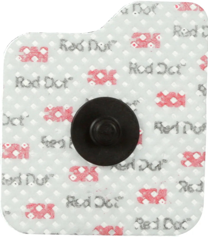 3M™ Red Dot™ Repositionable ECG Monitoring Electrode, radiolucent snap, soft cloth, 3-day wear (3M / Solventum 2670-5)