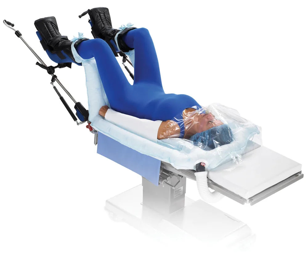 Bair Hugger™ lithotomy underbody warming blanket. Peritoneal cut-out, pass-through slits, head drape (3M / Solventum 58502)
