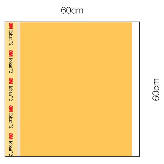 Ioban™ 2 Antimicrobial Incise Drape, 23 x 23 in film (3M / Solventum 6648EZ)