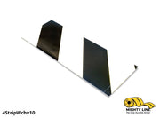 Mighty Line White/Black Hazard 4 in Floor Tape Segments