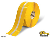 Mighty Line 4 in Reflective Floor Tape, 75 ft Roll