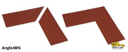 Mighty Line 4 in Wide Solid BROWN 10 in Long Angle, Pack of 25