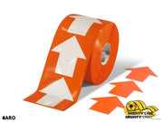 Mighty Line 4 in Wide Solid Orange Arrow Roll 280 Arrows Tape