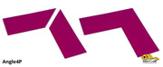 Mighty Line 4 in Wide Solid PURPLE 10 in Long Angle, Pack of 25