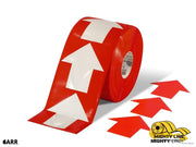 Mighty Line 4 in Wide Solid Red Arrow Roll 280 Arrows Tape