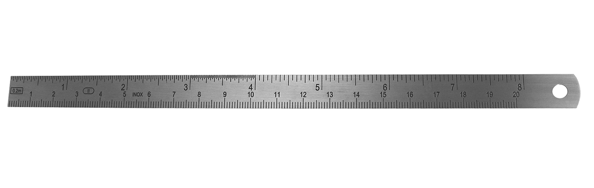 Aspen Surgical 44-3720 Ruler: Symmetry® Ruler, Stainless Steel, 8 in