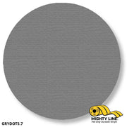 Mighty Line 5.7 in GRAY Solid DOT, Pack of 100, Floor Marking