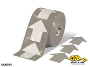 Mighty Line 5.5 in Gray Arrow Floor Tape Roll, 200 Arrows