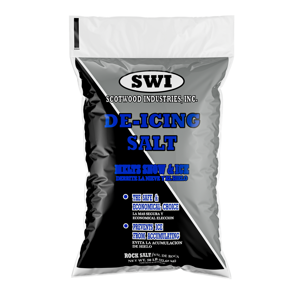 Scotwood Industries 0692036 50lb Bag Sodium Chloride De-Icing Rock Salt (pallet of 50)