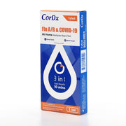 CorDx Tyfast COVID-19/Flu A&B Rapid Self-Test (1 Test / Kit) Case of 150 Kits