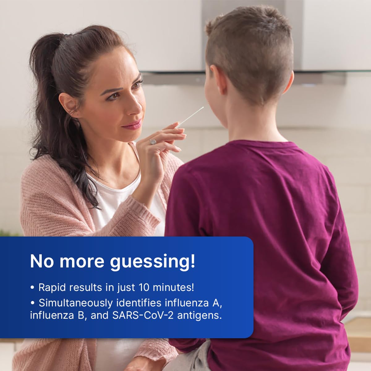 CorDx Tyfast Flu A/B & COVID-19 Multiplex Rapid Test (25 Tests/Kit) Case of 500 Tests