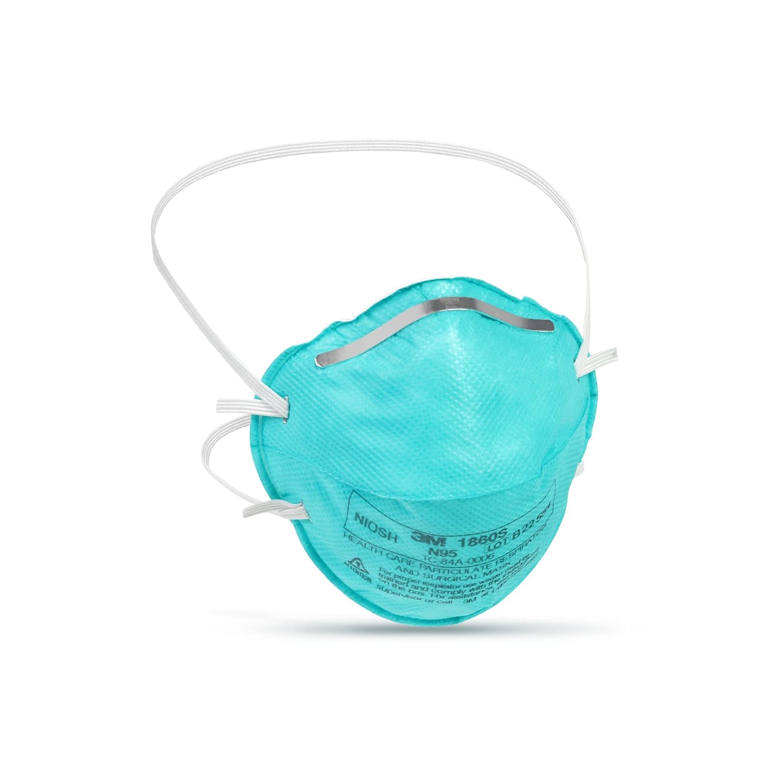 3M™ Health Care Particulate Respirator and Surgical Small Mask 1860S (N95) Case of 120 Masks