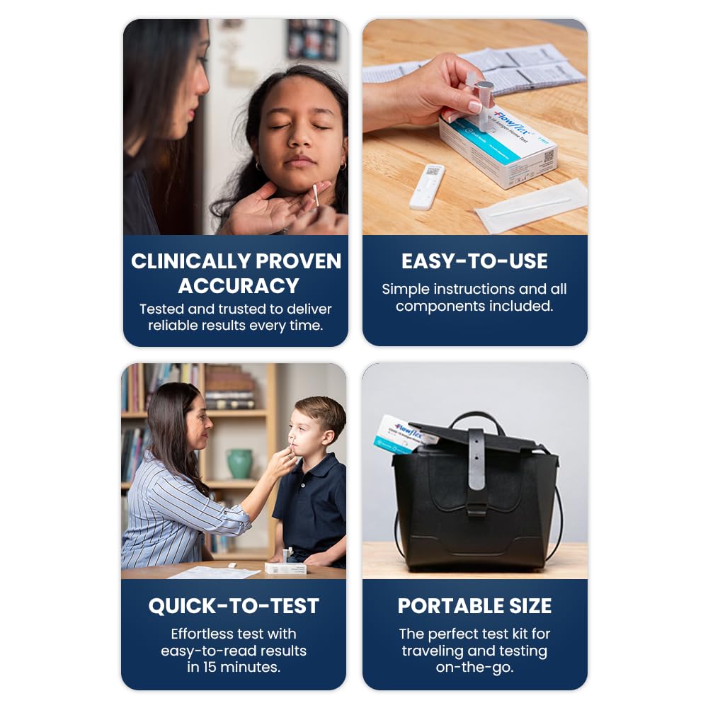 Flowflex COVID-19 Antigen Home Test (2 Tests / Kit) Case of 216 Kits