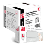 Intco Basic Clear Vinyl Exam Gloves (3-mil) Case of 10 boxes