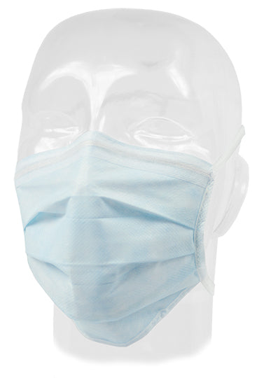 Aspen Surgical 65-3010 Mask, Surgical, Comfort-Cool, Blue, ASTM Level 1, Non-Sterile, 50/bx
