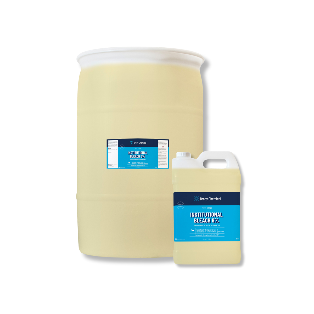Brody Chemical 7020 Institutional Bleach 6%