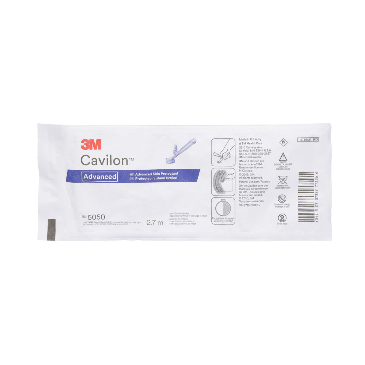 3M™ Cavilon™ Advanced Skin Protectant, 5050, 2.7 mL Applicator, 20/Case