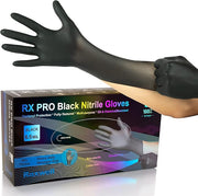 Black 6mil Nitrile Exam Gloves, RX PRO - Case of 10 boxes