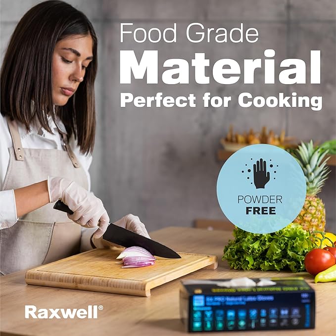 Raxwell RX Pro Latex Disposable Exam Gloves (8.5-mil) Case of 10 boxes