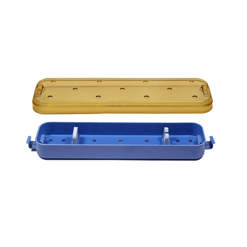 Aspen Surgical 9312 Riley™ Container: Riley™ Scopepak® Container, Base & Lid, w/Scope Holder Sets, Dimensions 3 x 11.1 x 1.3 in, Small