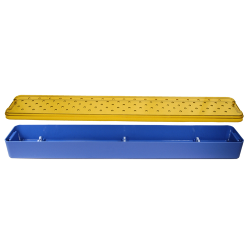 Aspen Surgical 9331 Riley™ Container: Riley Scopepak Container, Base & Lid, w/Scope Holder Sets, Dimensions 4 7/10 in x 30 3/10 in x 2 4/5 in, Long