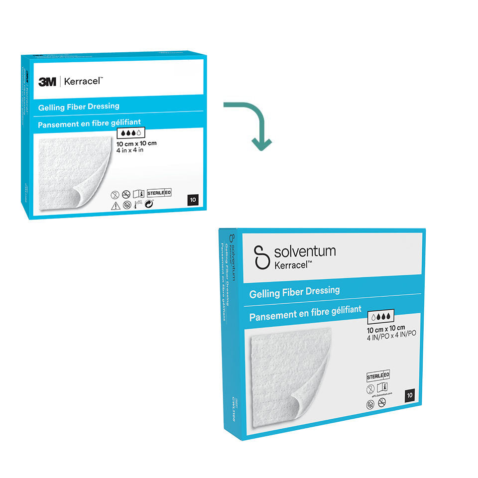 3M™ Kerracel™ Gelling Fiber Dressing, CWL1034, 6 in x 6 in (15 cm x 15 cm), 5/CAR, 10 CAR/CS, 50/CS