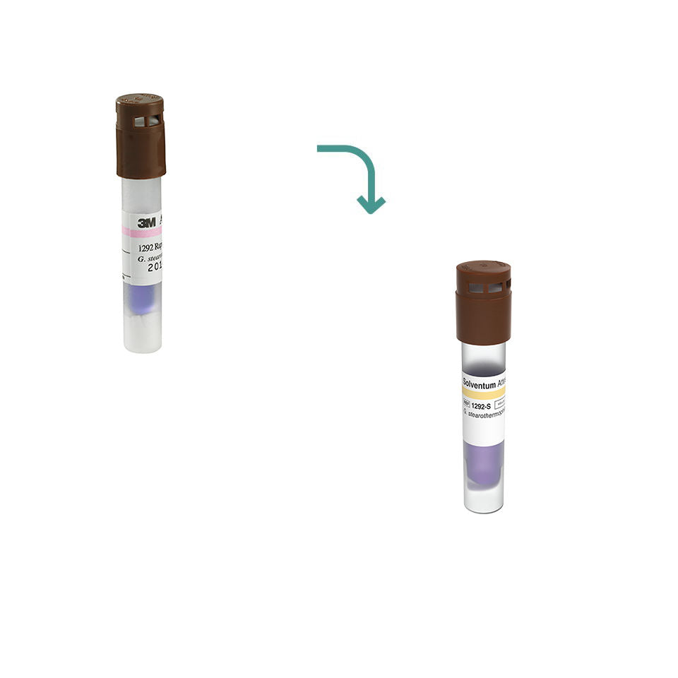 3M™ Attest™ Rapid Steam Biological Indicator, 1292-S, Brown Cap, 3 hr, 300/CAR, 2 CAR/CS, 600/CS