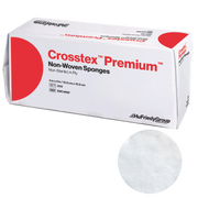 Crosstex Premium Non-woven 4-ply Sponges, 2" x 2", Premium, 50g, Non-Sterile, 4000/cs