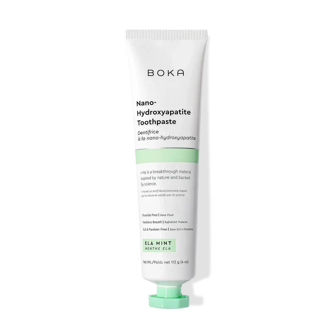 Boka KSG-BOK-1014 Ela Mint Nano-Hydroxyapatite Toothpaste, Fluoride Free, 4 oz