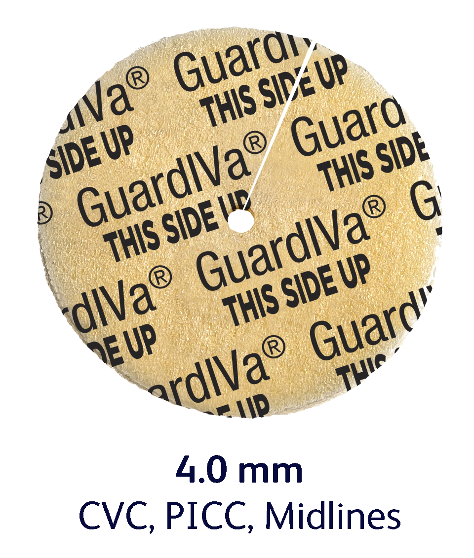 BD Bard Guardiva™ Antimicrobial IV Dressing: GuardIVa™ Antimicrobial Hemostatic IV Dressing, 1"/ 4mm, Sterile, 10/bx, 10 bx/cs
