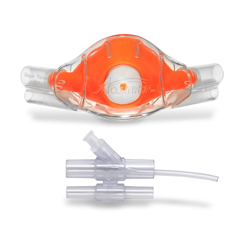 Crosstex International 33034-14-CAP Crosstex Accutron Clearview Nasal Mask And Capnography Bundle, Large, Adult, French Vanilla, 12/pk