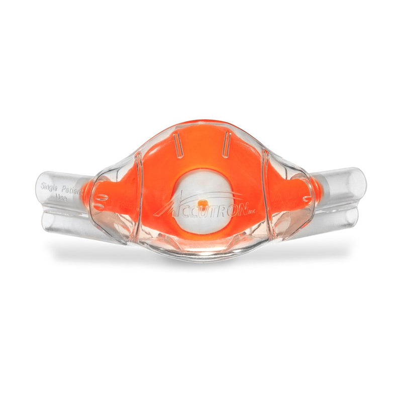 Crosstex International 33035-10 Crosstex Accutron Clearview™ Classic Masks: Nasal Mask, Adult, Outlaw Orange, Single-Use, Disposable, 12/pk