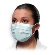 Crosstex Isofluid Fogfree® Earloop Mask: ASTM Level 1 Mask, Latex Free (LF), Blue, 40/bx, 10 bx/ctn