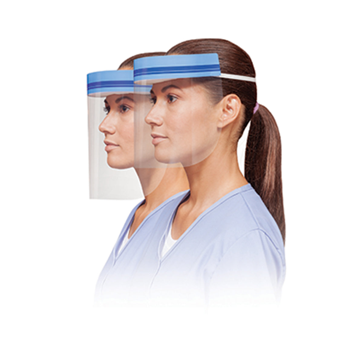 Crosstex Face Shield, Elastic Headband, Clear, 24/bx