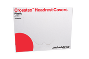 Crosstex Headrest Cover - Plastic, Regular, 9½" x 11", Clear, 250/bx, 4 bx/cs (72 cs/plt)