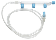 BD Carefusion Infusion Disposables: Extension Set, (3) Port Manifolde, Spin Male Luer Lock, Not Made with DEHP, 44" Length, 7ml PV, Sterile, 50/cs