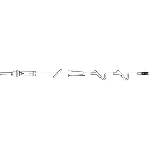 Solution Set, Non-Vented, 2 INTERLINK Injection Sites. 60 drops/mL. 93" (2.4 m)