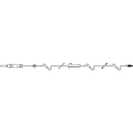 CONTINU-FLO Solution Set, Non-Vented, 3 INTERLINK Injection Sites, Backcheck Valve. 60 drops/mL. 106" (2.7 m)