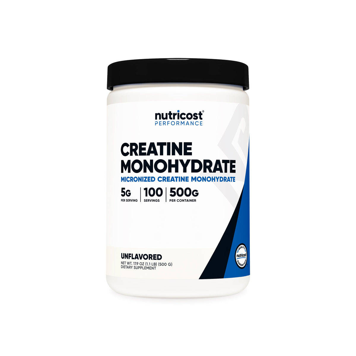Nutricost NTC030101 Micronized Creatine Monohydrate Powder, Unflavored, 500 g