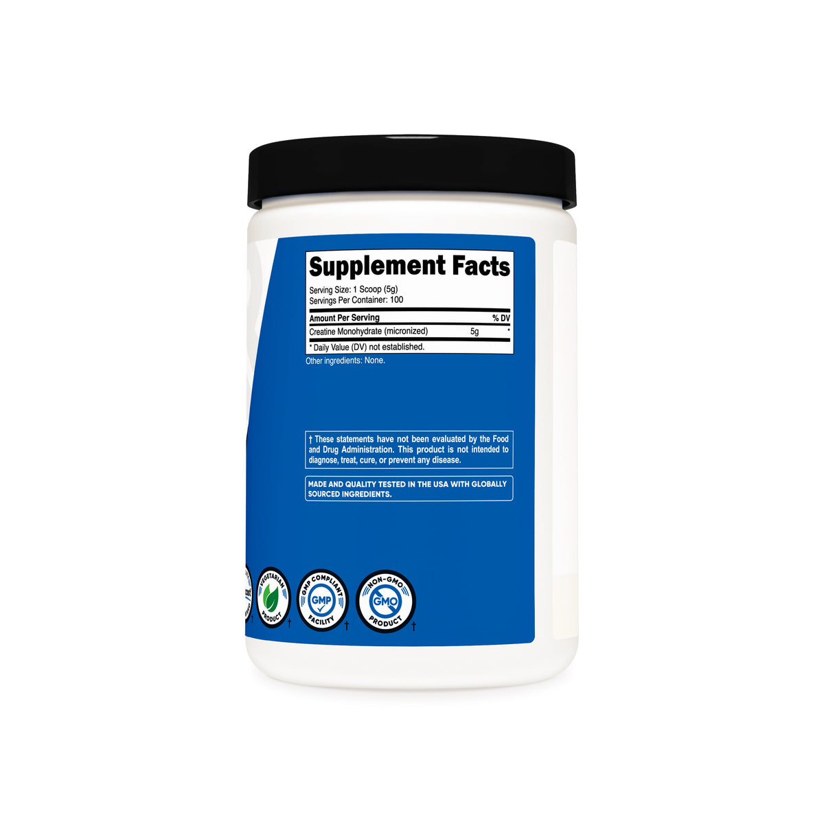 Nutricost NTC030101 Micronized Creatine Monohydrate Powder, Unflavored, 500 g