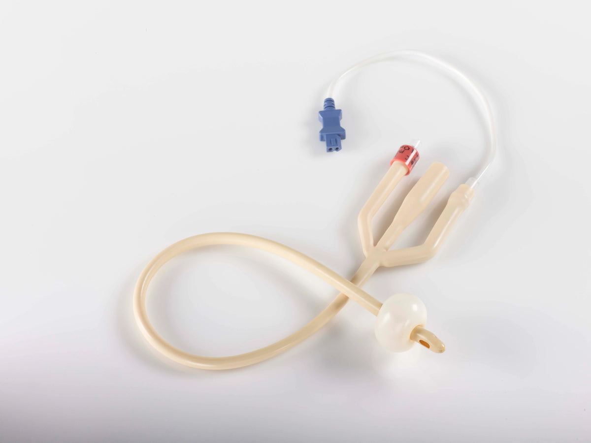 Bard Medical 119308M Bard Bardex® I.c. Infection Control Foley Catheters: Lubri-Sil™ Foley Catheter, Temperature-Sensing, Dual Connector, 8FR, 5cc Balloon, Latex-Free, 6/cs