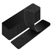 Art3d S12400 Hook and Loop Tape Strips with Adhesive Back, Black, 1 x 4 in, 16 Sets