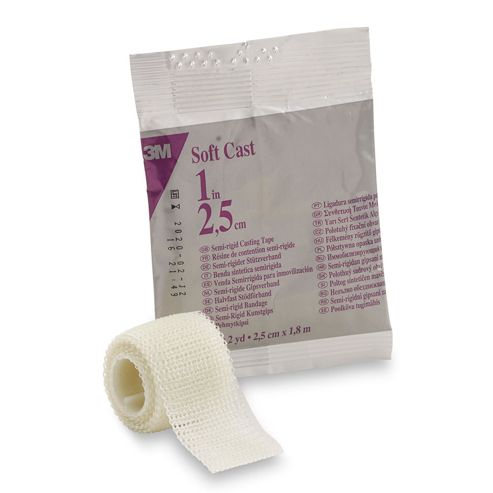 3M™ Scotchcast™ Soft Cast Casting Tape, 82101, 1"X2YD, WHITE, 10 Roll/Case