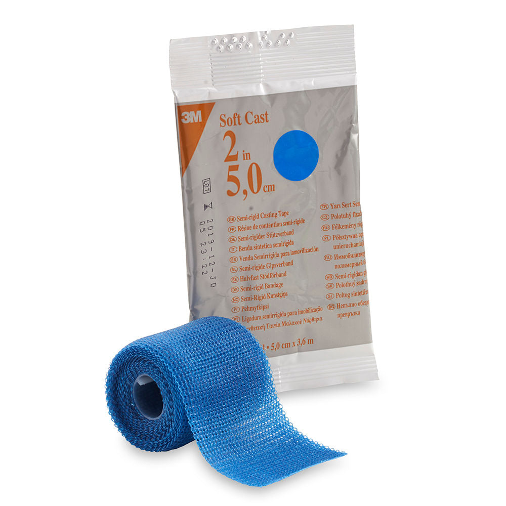 3M™ Scotchcast™ Soft Cast Casting Tape, 82102B, Blue, 5 cm x 3,7 m (2 in x 4 yd), 10/CS